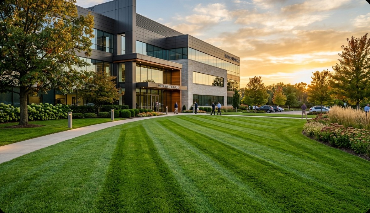 Maintained commercial property